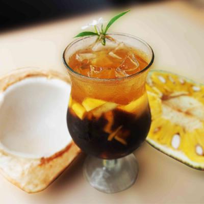 Es Cipaka (Cincau Kelapa Nangka)